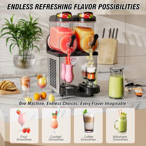 Ultimate Commercial Slushy Machine (Commericial-12L*2Tank)