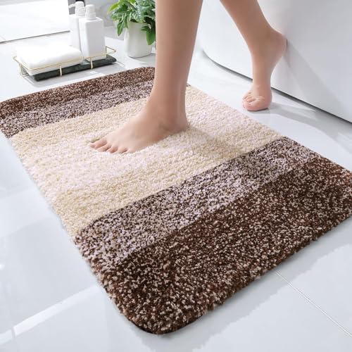 Small Bathroom Rugs 30x18 (30" X 18" / Brown)