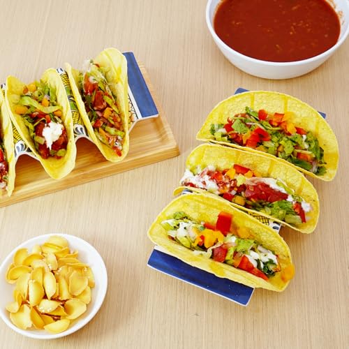 Melamine Taco Holder Stands (Set of 4 / Mars Blue)