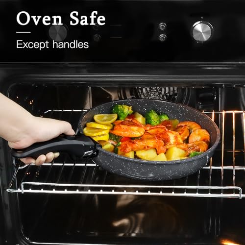 Pots and Pans Set Non Stick (Dark Gray / 21PCS-Standard)