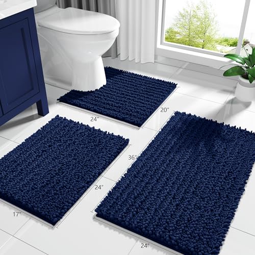 Bathroom Rugs Non Slip Washable 32x20 Inch (4.4444 Sq Ft)
