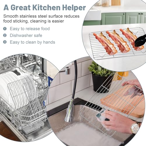 Cooling Rack 9.75” x 7.5” Stainless Steel Wire Baking Rack (9.75"*7.5")