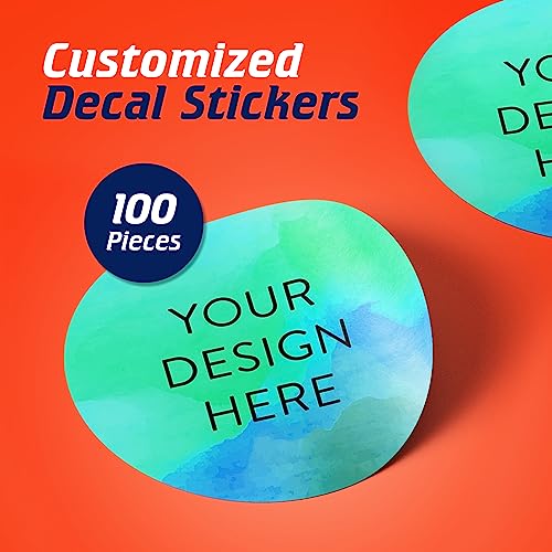 100 Custom Vinyl Stickers (100 Count)