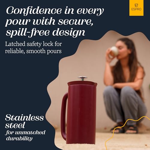 P7 French Press (32 oz / Cranberry)