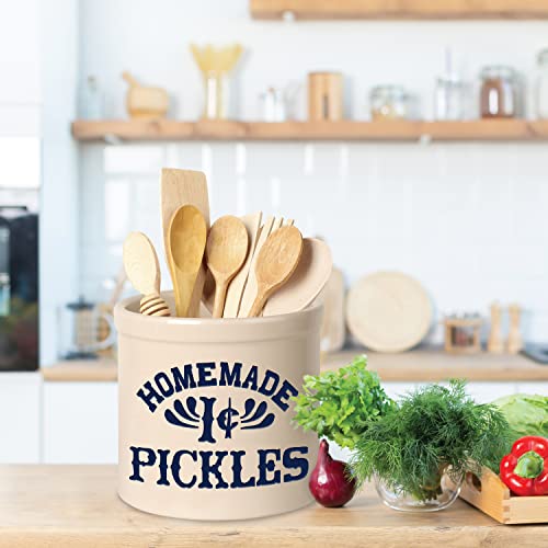 Pickles Jar as seen on the show Friends in Monica's kitchen 2 Gallon Crock Pot Utensil holder. 2 Gallon. 4 Colors Available