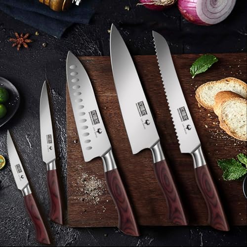 18PCS Kitchen Knife Block Set (18 Pieces Knife Set)