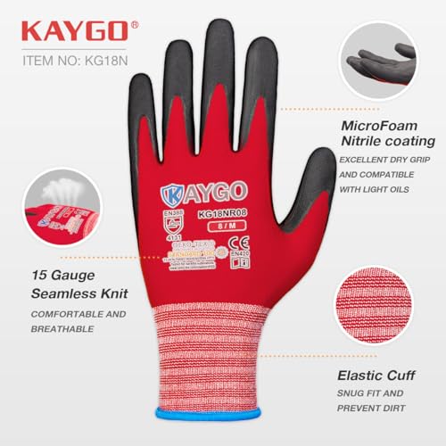 Safety Work Gloves (3 Count)