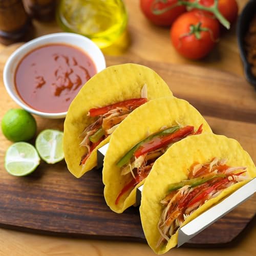 Stainless Taco Holders Set of 4 Stand Holders for 3 Tacos
