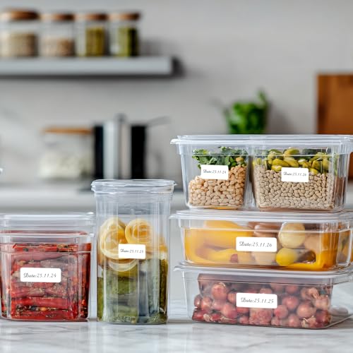 1000 Blank Removable Freezer Labels (White / 1 x 3 inches)