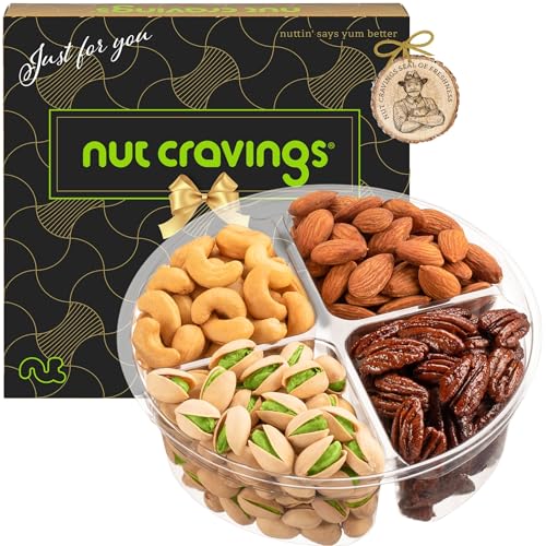 Mixed Nuts Gift Basket in Black Gold Box