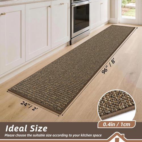 Kitchen Runner Rugs 24"x96" (Brown / 24" X 96" (Rectangular))