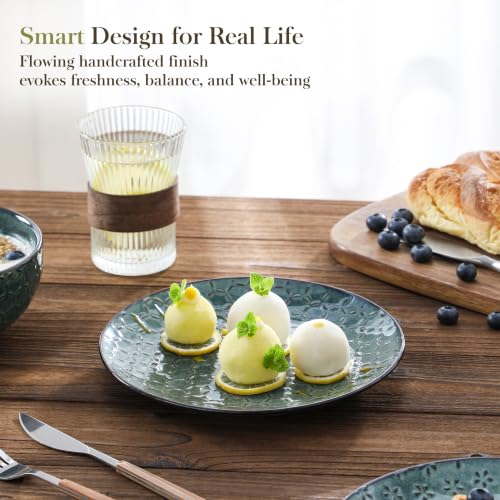 12 Pieces Dinnerware Sets (Green / Service for 4 (12 Pcs))