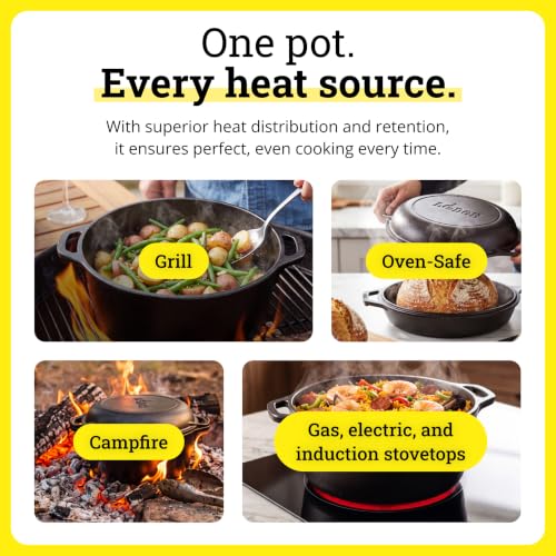 Cast Iron Double Dutch Oven (5 Quart / Double Dutch)