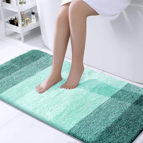 Bathroom Runner Rug 44x24 (44" X 24" / Blackish Green)