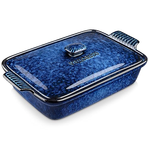 Starry Casserole Dish With Lid (Blue / 3.8 Quart)