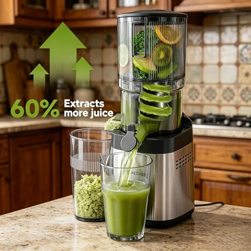 Cold Press Juicer Machine (Silver / 5.4")