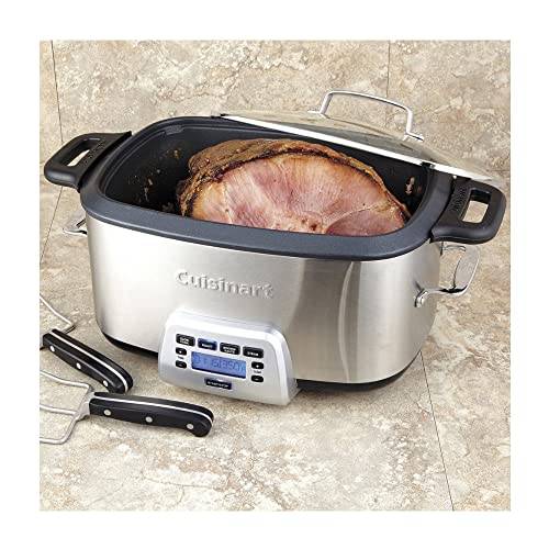 MSC-800 7-Quart 4-in-1 Cook Central Multicooker, Stainless Steel/Black (7 Quarts / Cooker)