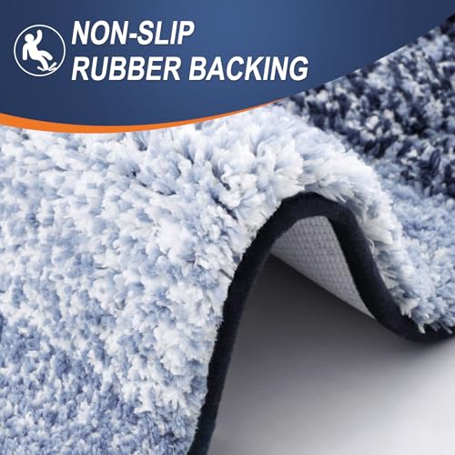 Large Bathroom Rugs 50x30 (50" X 30" / Navy Blue)