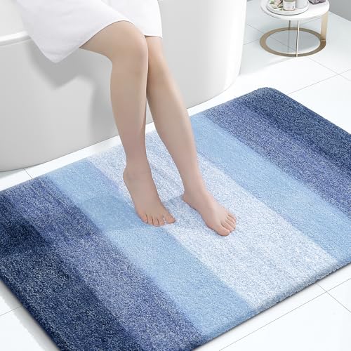 Large Bathroom Rugs 44x32 (44" X 32" / Navy)