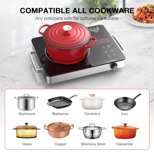 Portable Electric Cooktop 110V
