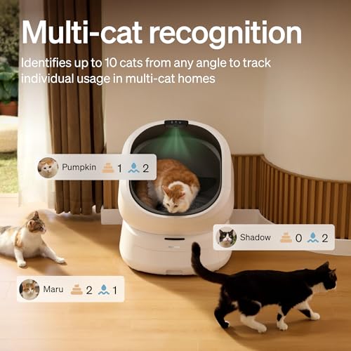 Automatic Litter Box with Accessories Kit (White / Self Cleaning Litter Box+ACC Kit)