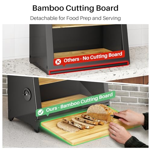 Airtight Bread Box for Kitchen Countertop