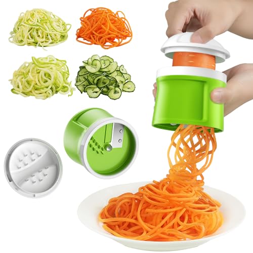 Safe Mandoline Slicer for Kitchen (3rd Gen, Black+Green)