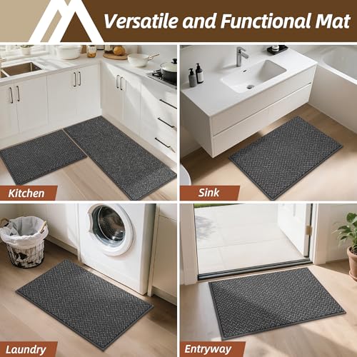 Kitchen Rugs Non (Dark Grey / 24"X 36")