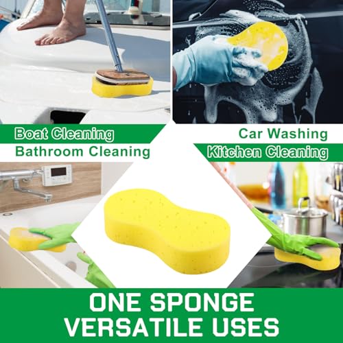 60 Pack Car Wash Sponges Large Sponges Bulk Big All (60 Count)