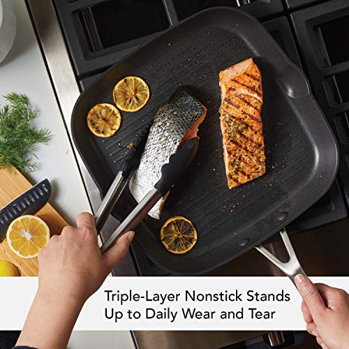 Hard Anodized Induction Nonstick Stovetop Grill Pan (Grill Pan (11.25"))