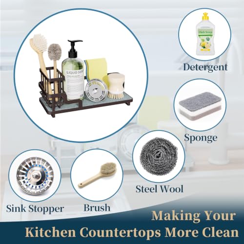Sponge Holder for Kitchen Sink (Bronze)