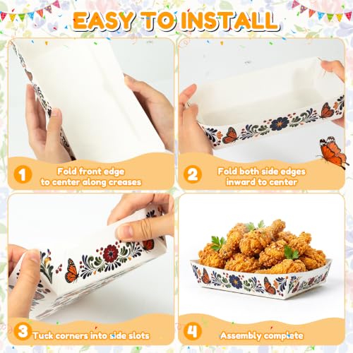 Mexican Monarch Butterfly Food Trays (Mexican White)