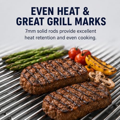 304 Stainless Steel Grill Grates for Weber Genesis II 300 (18.75" x 26.5" - 66095 Genesis II LX 300)