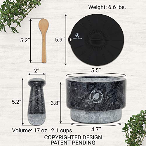 Mortar and Pestle Set (Gray Marble)