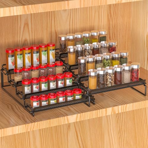 2 Pack Spice Rack Organizer for Cabinet (2 Count)