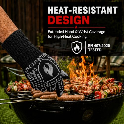 BBQ & Grill Gloves (Gray / Medium)