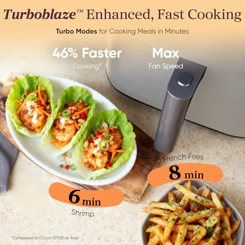 TurboBlaze 6 Qt Air Fryer (Air fryer / Light Gray)