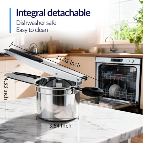 Potato Ricer 15oz Stainless Steel Ricer for Mashed Potatoes