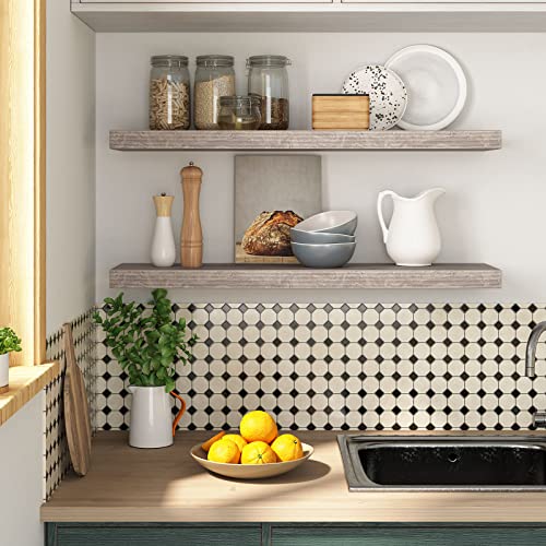Floating Shelves for Wall (Greige / 31.5 Inches)