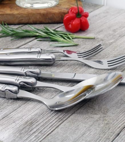 Laguiole 20 Piece All Stainless (Silver)