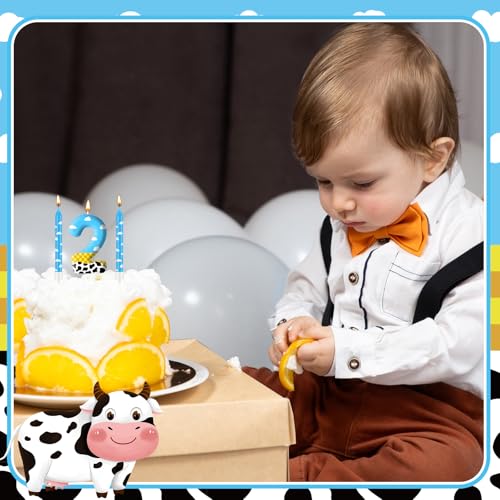 13PCS Toy Inspire Game Story Birthday Candles Set for Kids (Blue+White+Yellow+Black / 2)