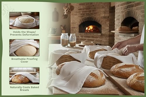 Bread Towels for Proofing Cover (Natural Cotton)