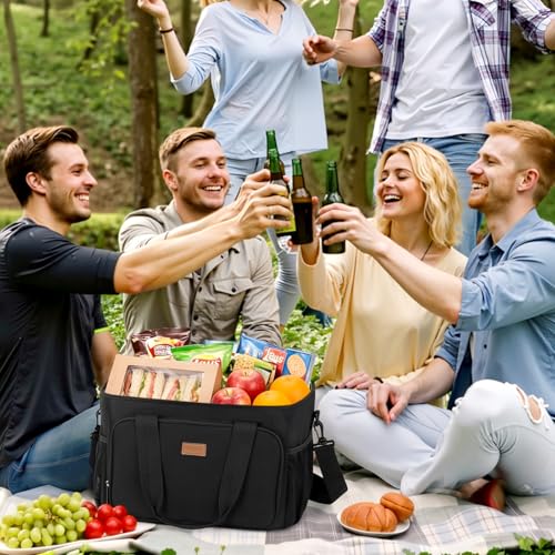 Insulated Lunch Box for Men (Black / Mega (33L))