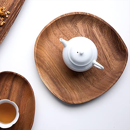 Acacia Wooden Serving Platters Set of 4