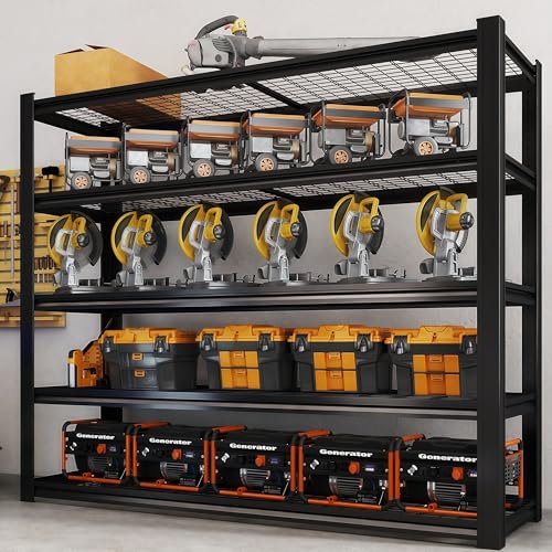 5 Tier Heavy Duty Garage Shelving (5T 62" W x 24" D x 72" H)