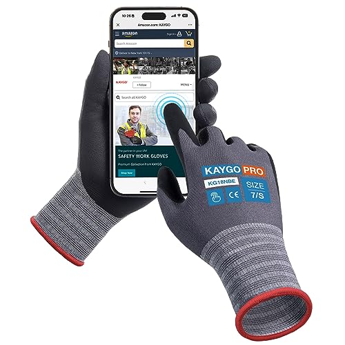 Work Gloves MicroFoam Nitrile Coated (3 Count)