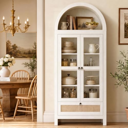 71'' Arched Pantry Cabinet (71'' / White)