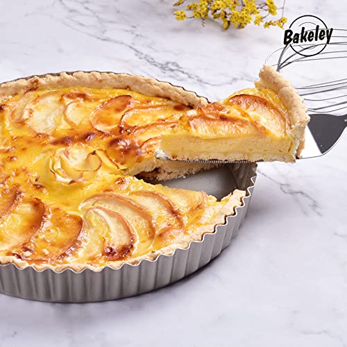 10 Inch Round Tart Pan with Loose Removable Bottom (10" Round (Champagne Gold))