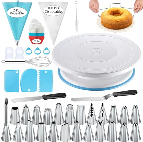 240PCS Cake Decorating Supplies Kits Cake Turntable (240PCS)