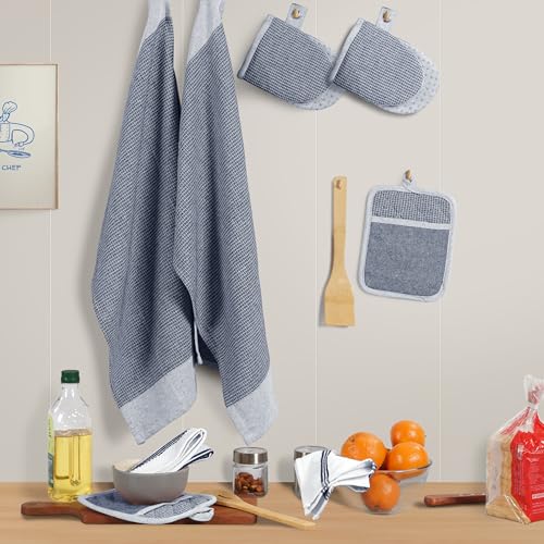 Mini Oven Mitts Set (09: Oven Mitts - Indigo / Oven Mitt Set - 8 Pack)